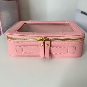 Pink Travel Makeup Organizer.